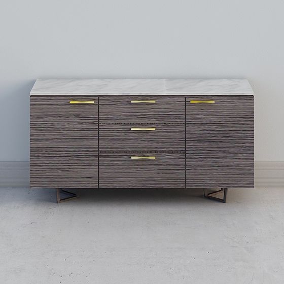 Stunning Marble Sideboard 3D model