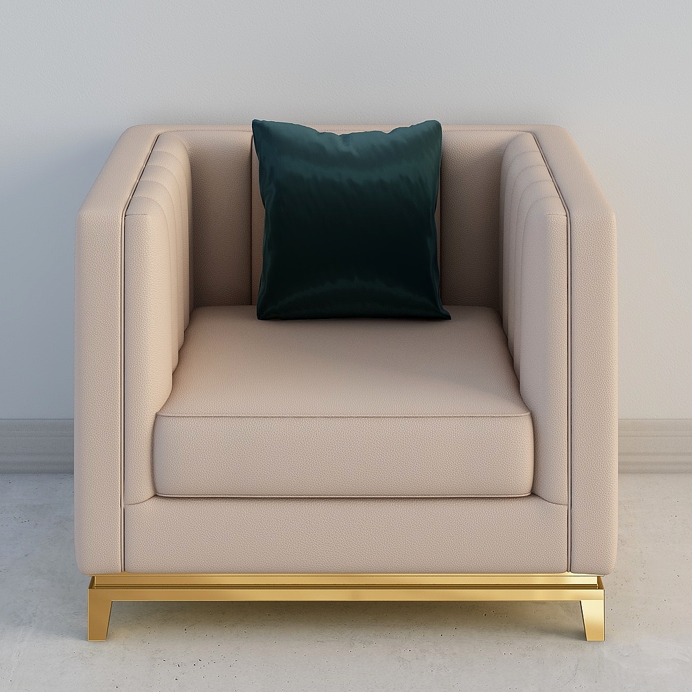 Huasongju - Light luxury 51 sofa series - Josiah single seat