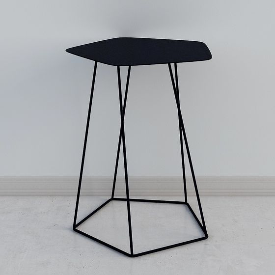 Urban Corner Side Table 3D model for Modern Spaces