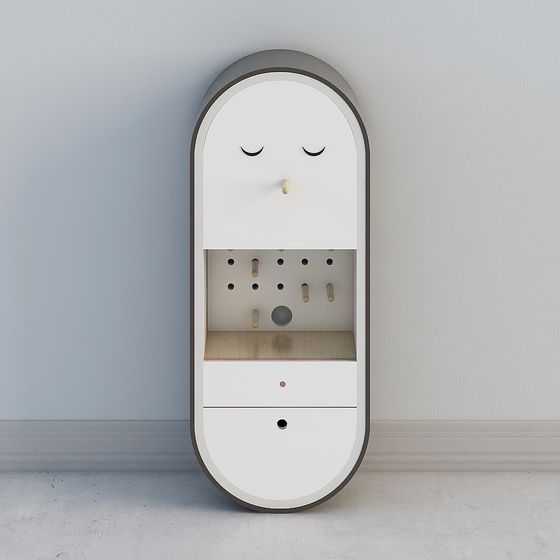Capsule Storage Cabinet 3D model for Creative Spaces
