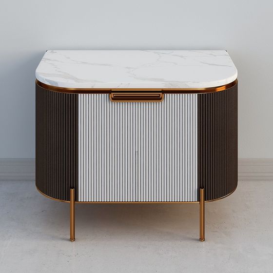 Elegant Marble Cabinet 3D model