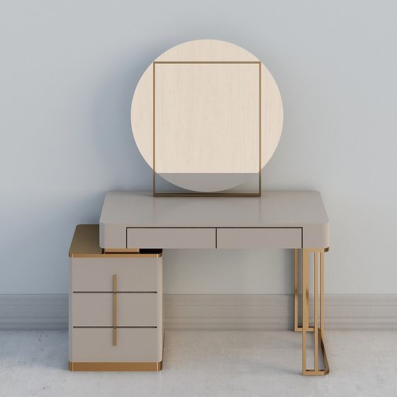 Elegant Dressing Table 3D model for Stylish Interiors