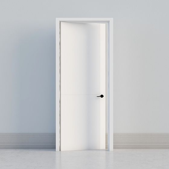 Elegant Minimalist 3D Model Door