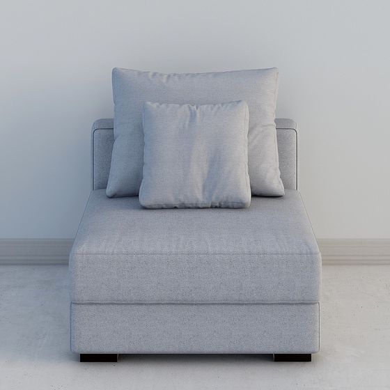 Urban Sofa 3D model with Low Poly Design