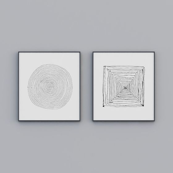 Spiral Rhythm Low-Polygon 3D Model