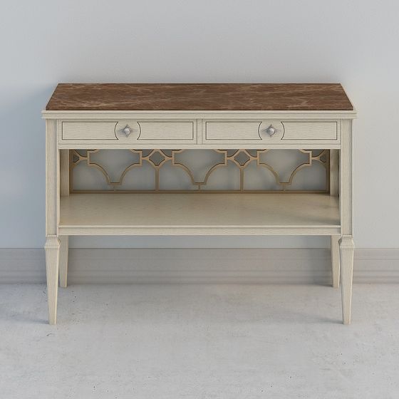 Elegant Minimalist Side Table 3D model