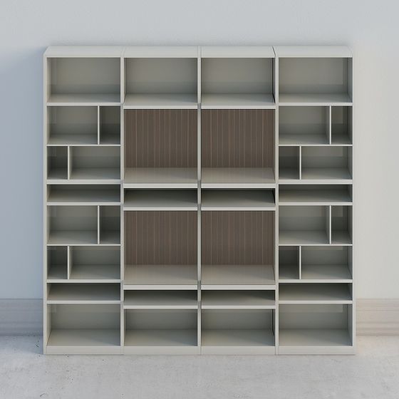 Modular Bookshelf 3D model for Modern Interiors