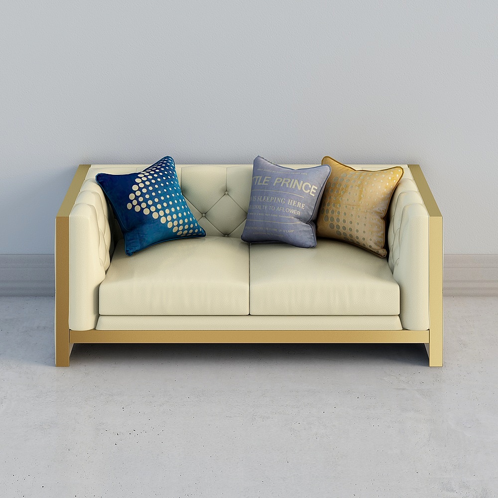 Elegant Modern Sofa 3D model