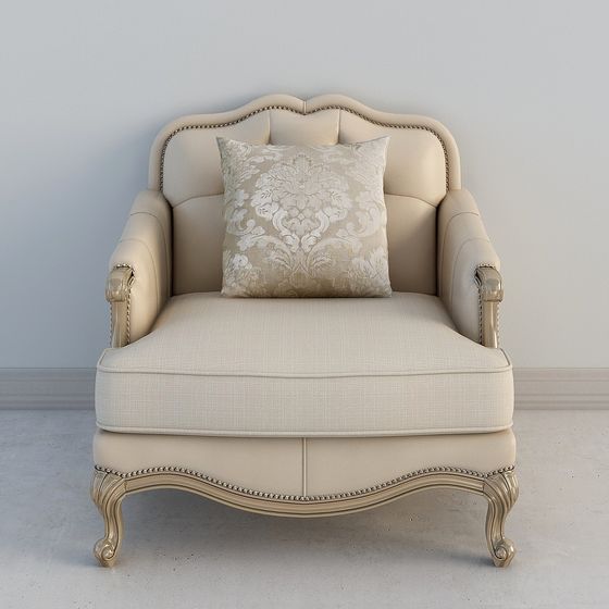 Stunning Classic Sofa Chair 3D model for Interiors