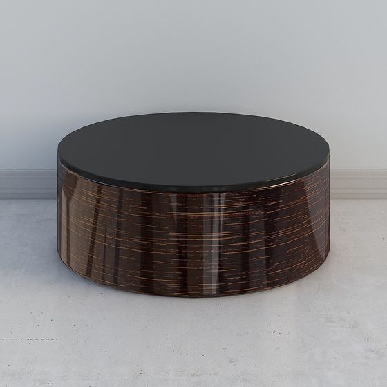 Elegant Round Coffee Table 3D model for Modern Spaces