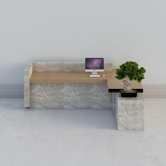 Modern Urban Office Desk 3D model