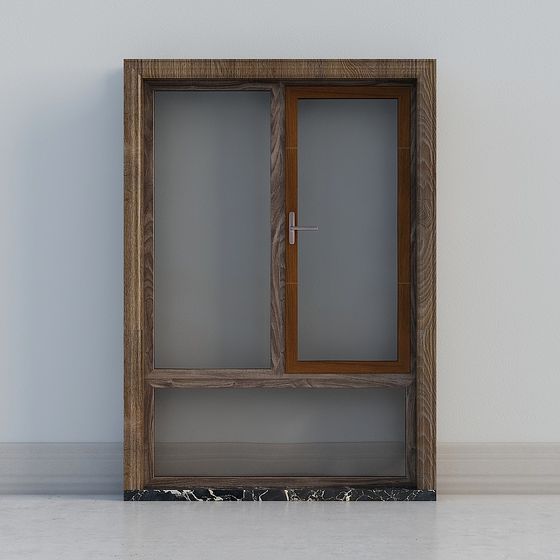 Modern Glass Door 3D model