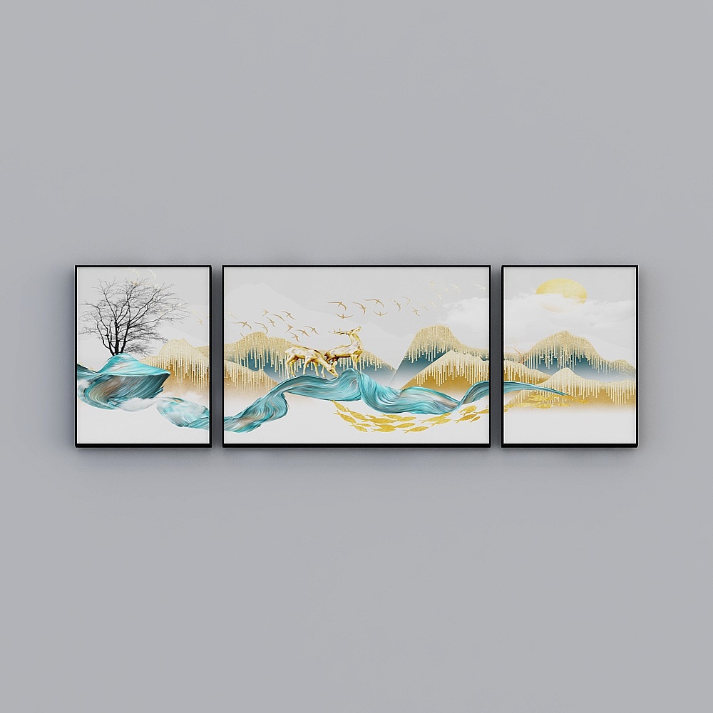 Севио - Современный минимализм - LB-25608-1-2-3 - Декоративная живопись