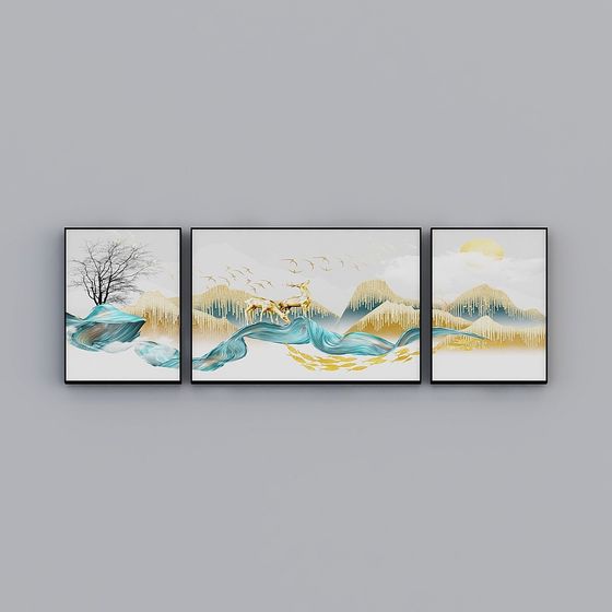 Севио - Современный минимализм - LB-25608-1-2-3 - Декоративная живопись