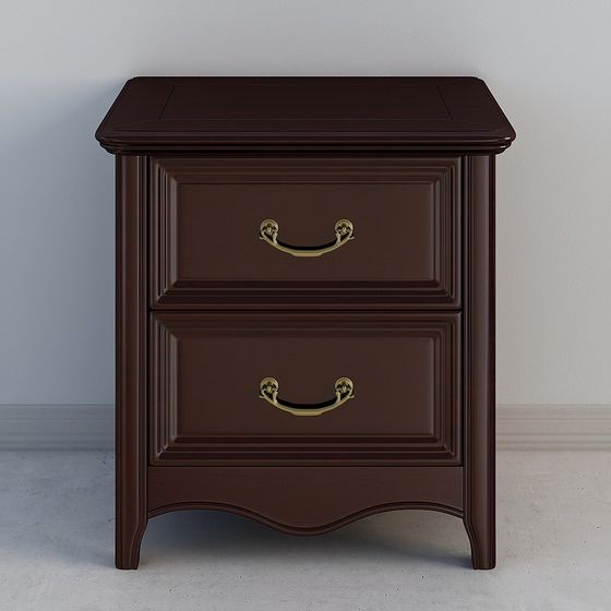 Vintage Nightstand 3D Model for Modern Design