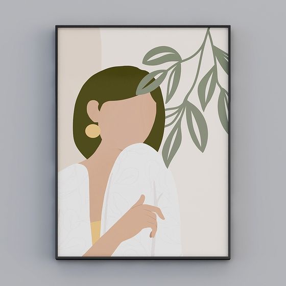 Green Leaf Shadow 3D Model for Creative Projects