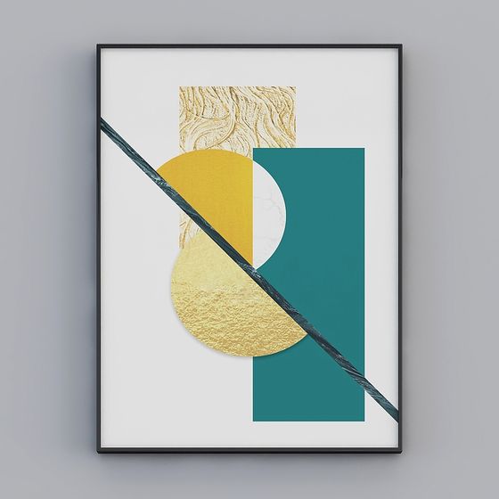 Abstract Geometric Picture Frame 3D model