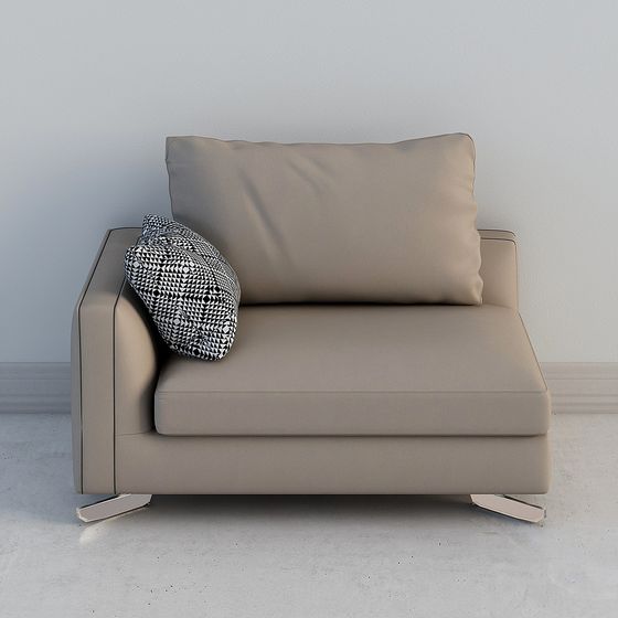 Modern Low-Polygon Sofa 3D model