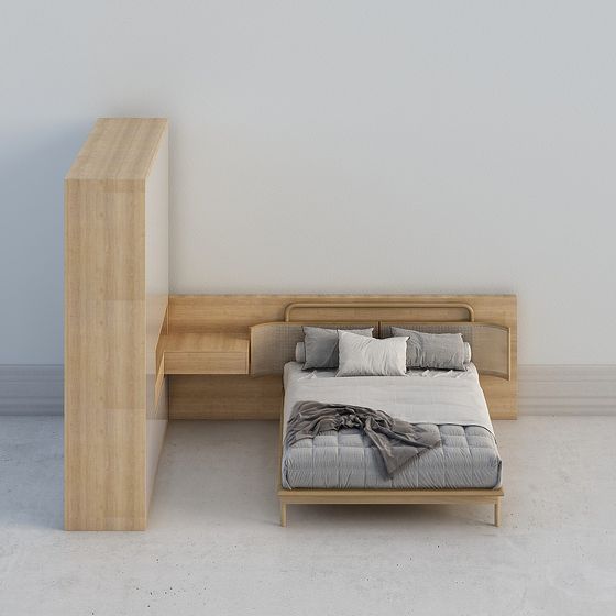 GarveeLife Wood Platform Bed with Sturdy Wooden Slats Floor-Standing ...