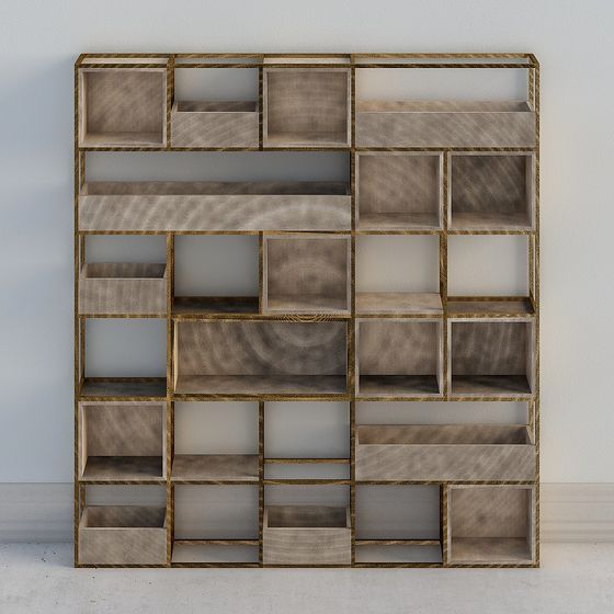 Modular Bookshelf 3D model