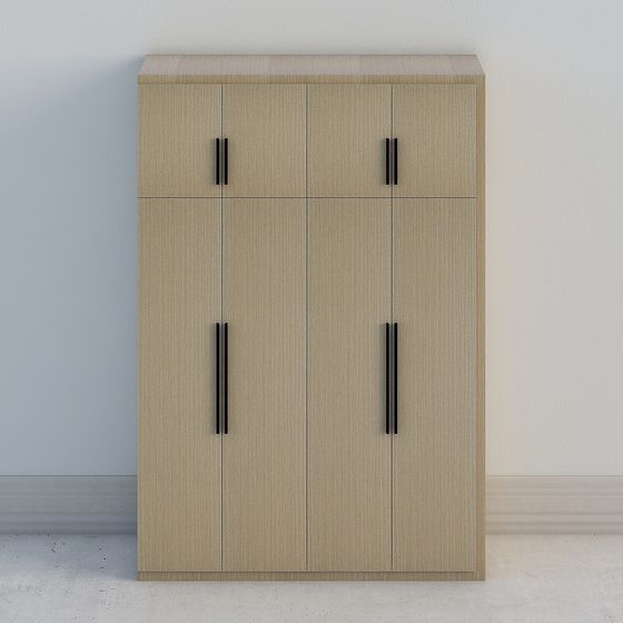 Modern Low-Poly High-Detail Wardrobe 3D model