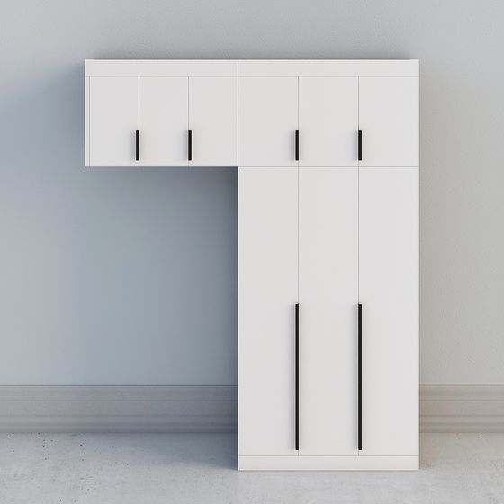 Urban Storage Cabinet 3D model for Modern Interiors