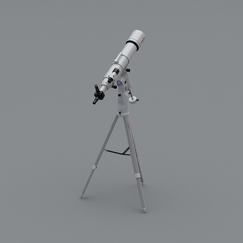 Realistic Astronomical Telescope 3D model