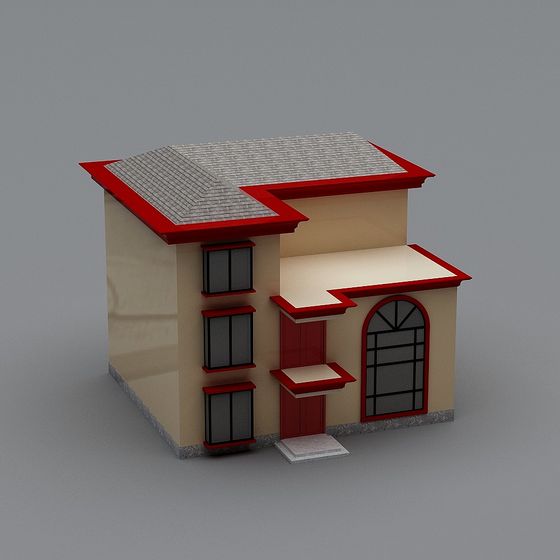 Charming Urban Cottage 3D model