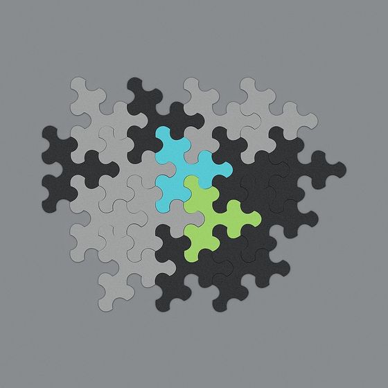 Low Poly 3D Puzzle Pieces Model for Modern Design