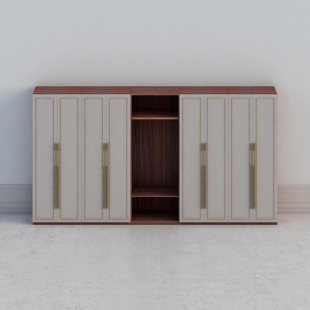 Light and luxurious wardrobe