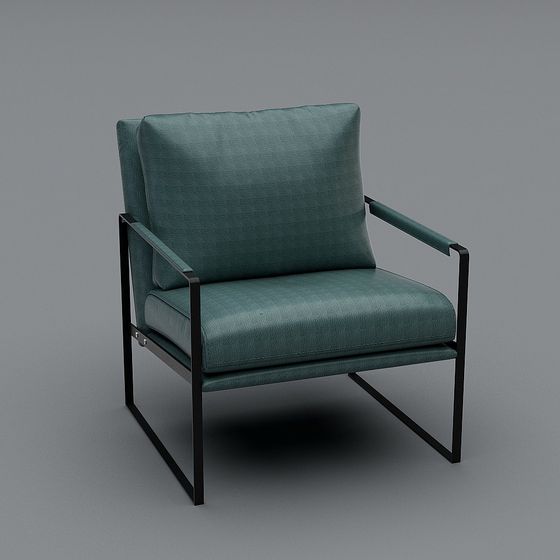 Urban Retreat Low-Poly Lounge Chair 3D model
