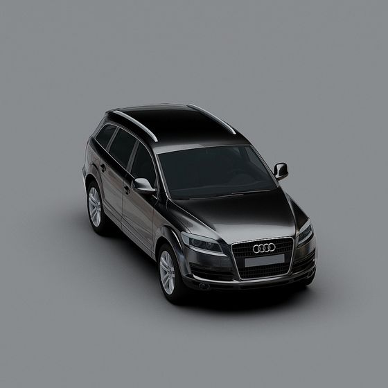 Black Luxury Car 3D Model for Premium Collections