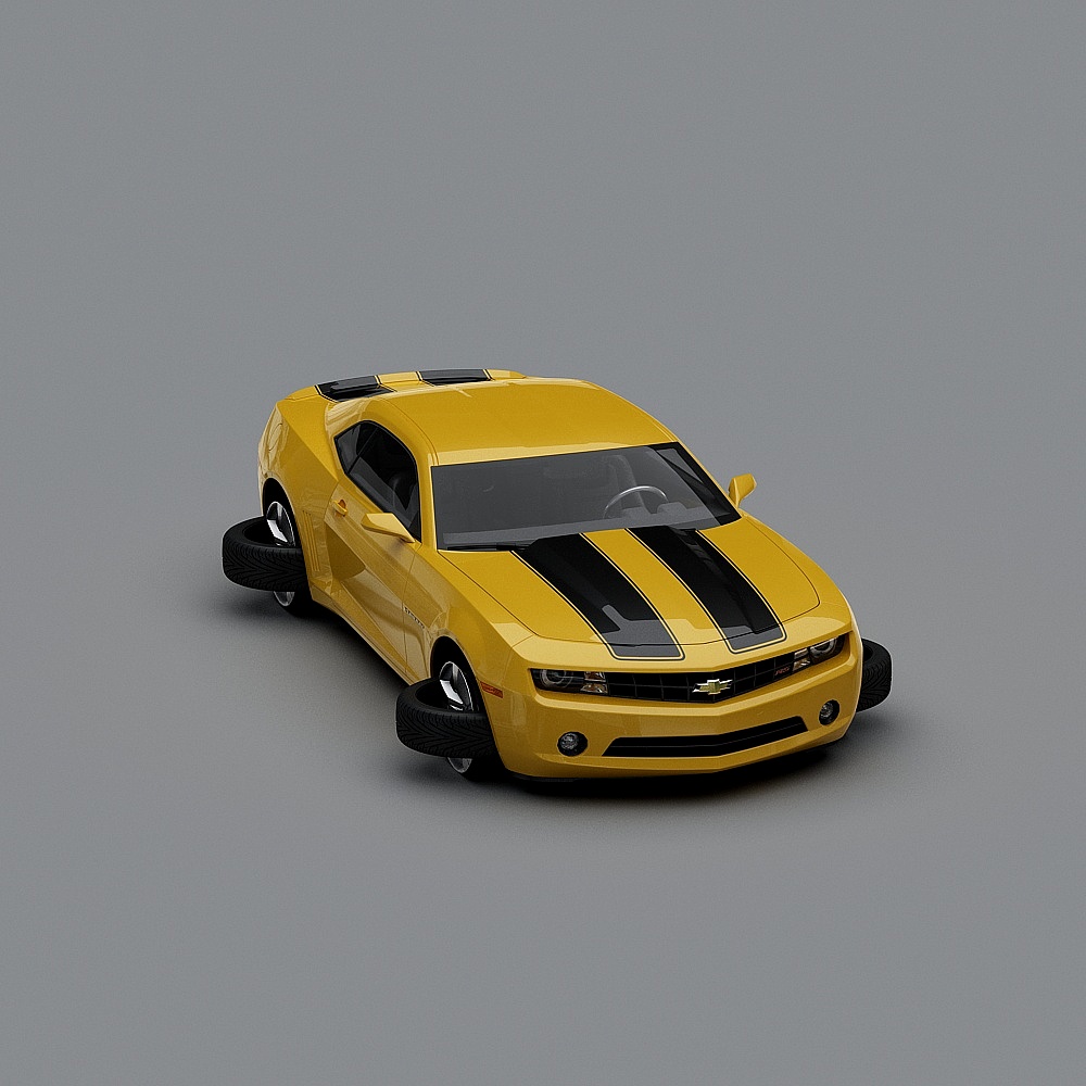 Bold Muscle Car 3D model