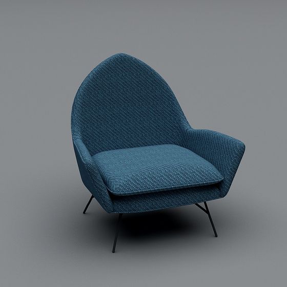 Cozy Nest Chair 3D model for Modern Interiors