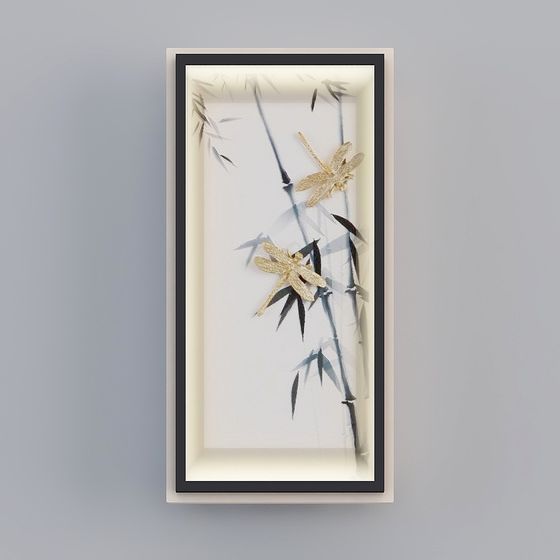 Bamboo Shadow Dragonfly 3D model for Artistic Designs