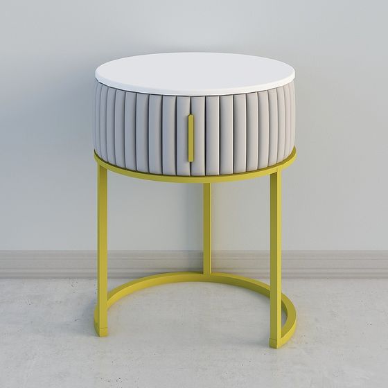 Round Table Accent 3D model for Modern Interiors