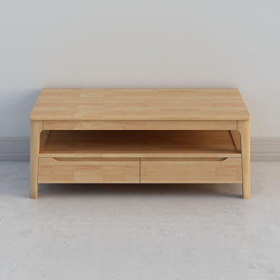 Stylish Wooden Storage Cabinet 3D model