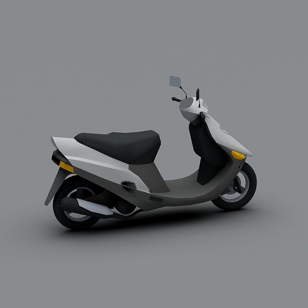 Stylish Electric Scooter 3D Model for Urban Life