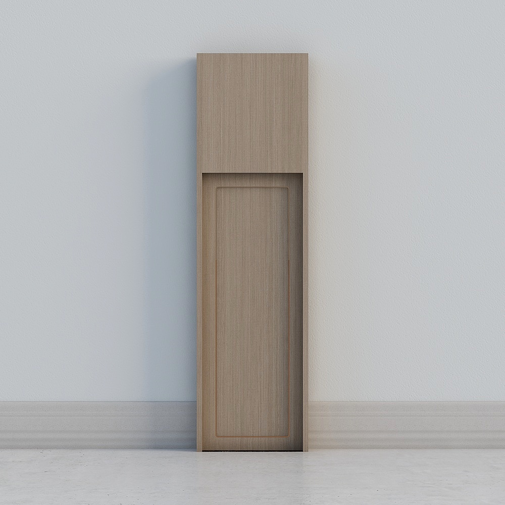 minimal brown high door