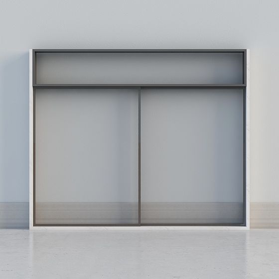 Elegant Low-Poly City Window 3D model