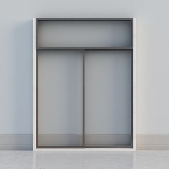 Sleek Sliding Door 3D model for Modern Interiors