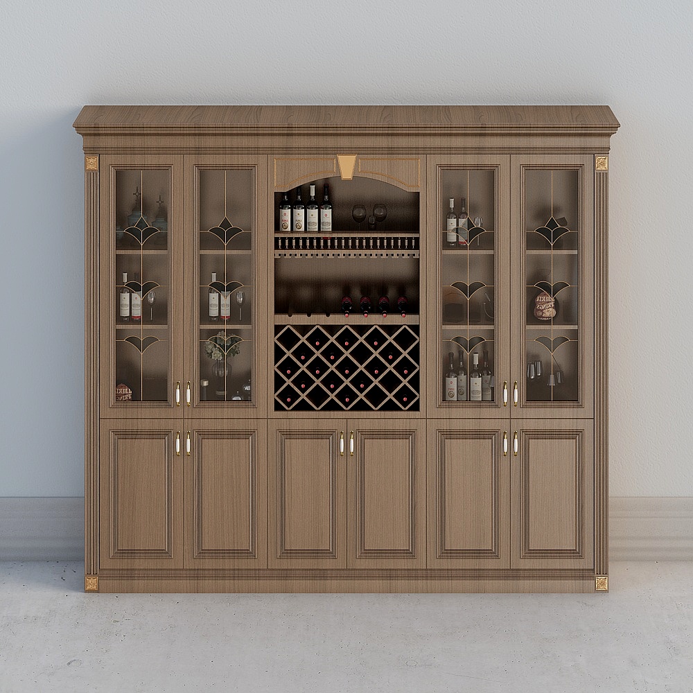 American wine cabinet