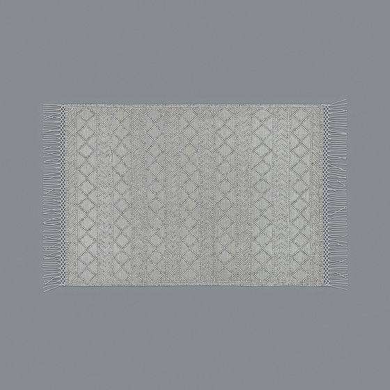 Woven Carpet 3D model in Low-Polygon Style