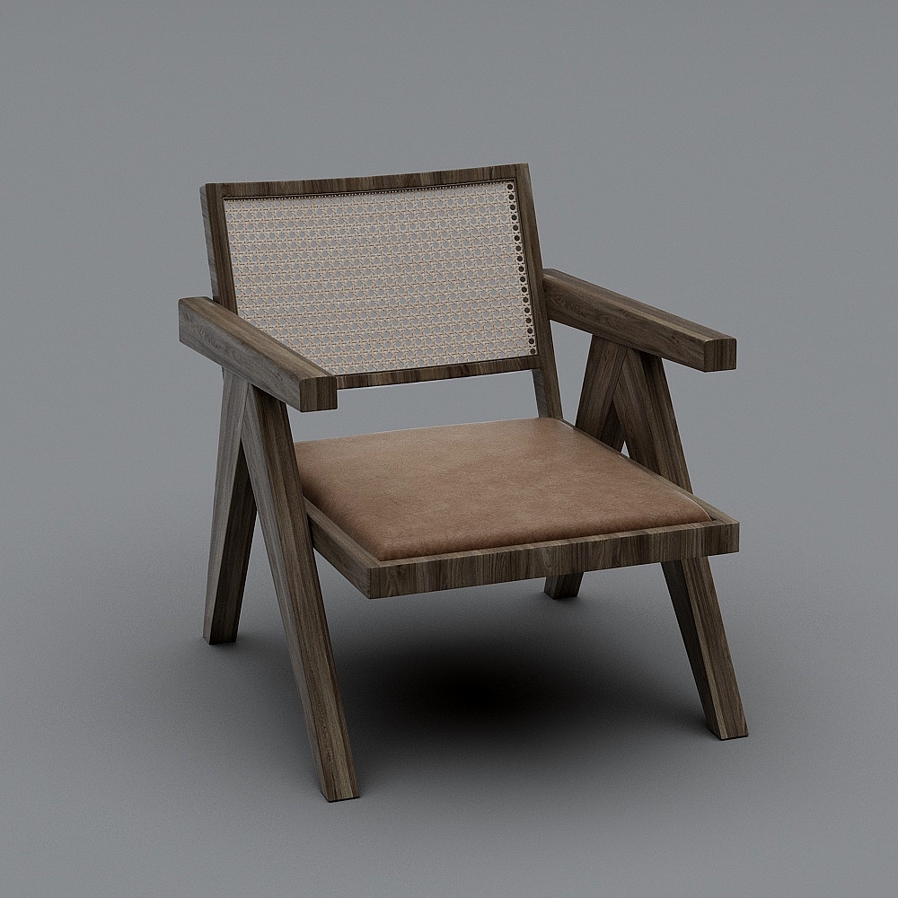 シングル木製ラウンジチェア