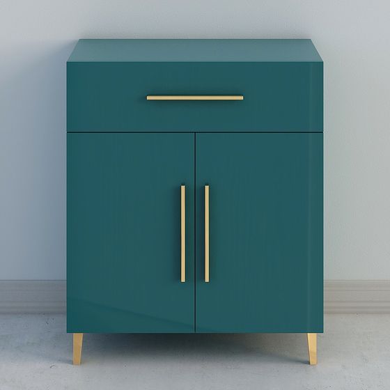 Urban Green Cabinet 3D model for Versatile Interiors