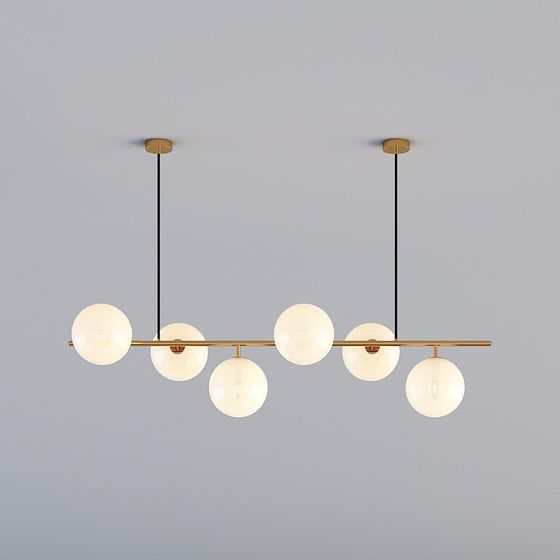 Elegant Modern Chandelier 3D model