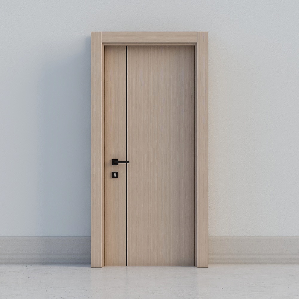 modern bright wooden door