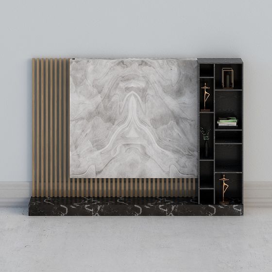 Urban Art Bookshelf 3D model