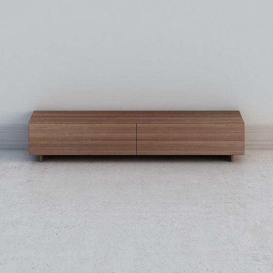 Modern Low-Poly TV Stand 3D model