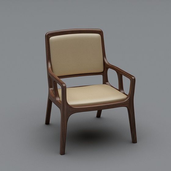 Elegant Armchair 3D model for Modern Design